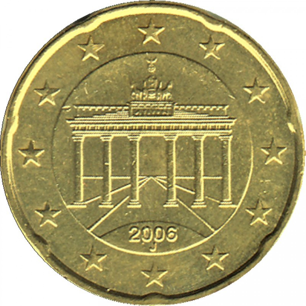 Deutschland - J - 2006 - 20 Cent Kursmünze