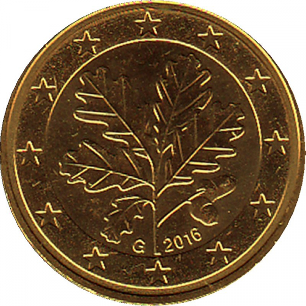 Deutschland - G - 2016 - 5 Cent Kursmünze aus KMS