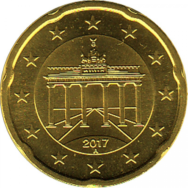 Deutschland - A - 2017 - 20 Cent Kursmünze aus KMS