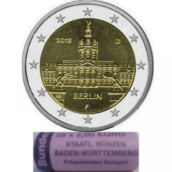 2 € Deutschland - F - 2018 - Schloss Charlottenburg - Rolle