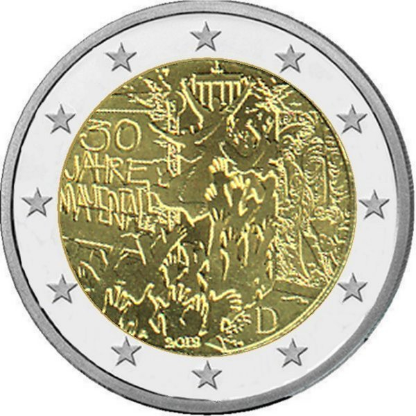 shop4euro Deutschland 2019 A 2 € Gedenkmünze Mauerfall shop4euro Deutschland 2019 A 2 € Gedenkmünze Mauerfall