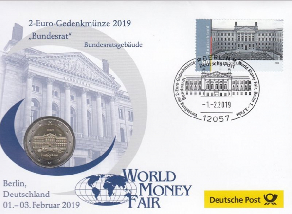 2 € Numisbrief - Deutschland - 2019 - J - Bundesrat