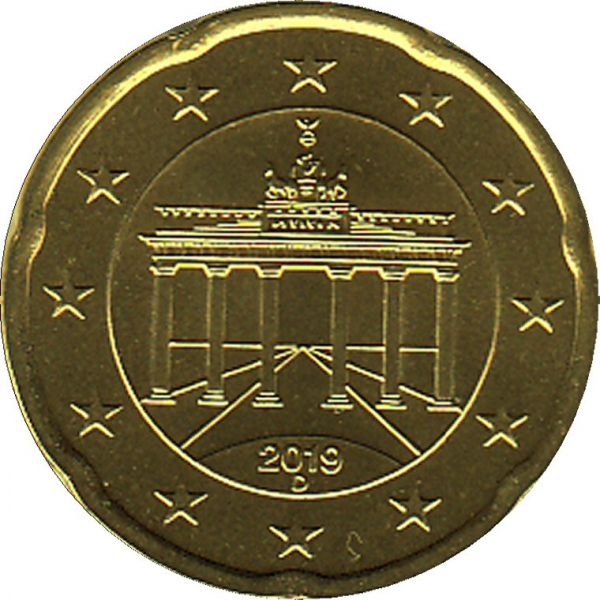 Deutschland - D - 2019 - 20 Cent Kursmünze aus KMS