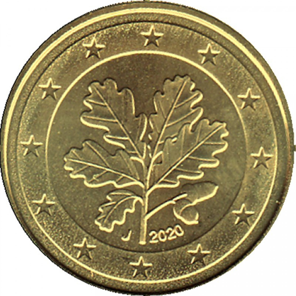 Deutschland - J - 2020 - 1 Cent Kursmünze aus KMS