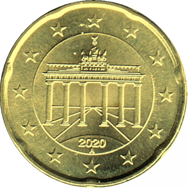 Deutschland - A - 2020 - 20 Cent Kursmünze