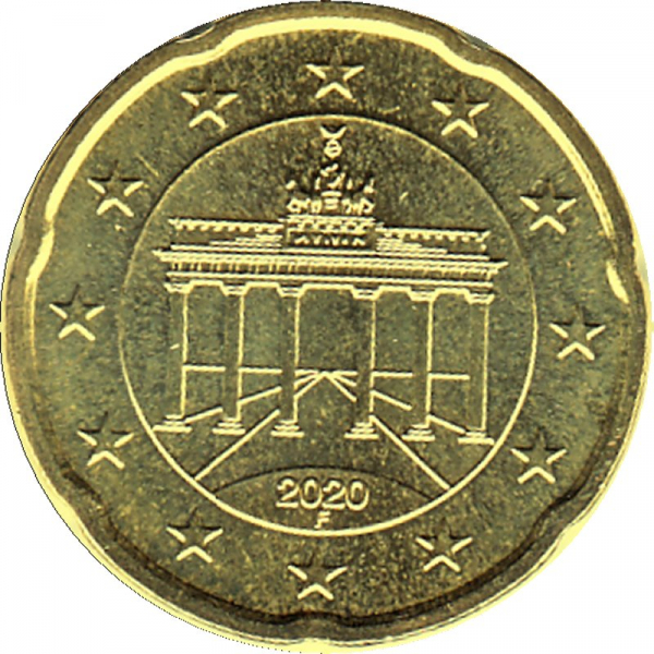 Deutschland - F - 2020 - 20 Cent Kursmünze aus KMS