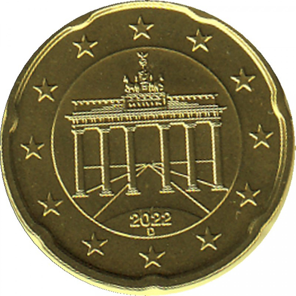 Deutschland - D - 2022 - 20 Cent Kursmünze aus KMS