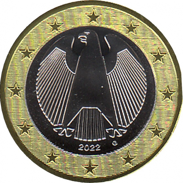 Deutschland - G - 2022 - 1 Euro Kursmünze aus KMS