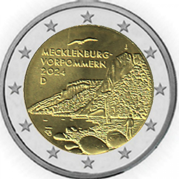 2 € Deutschland - 2024 - J - Königstuhl / Kreidefelsen