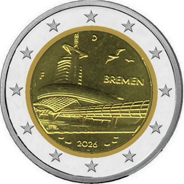 2 € Deutschland - 2026 - F - Klimahaus Bremerhaven