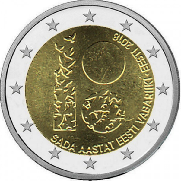 2 € Estland - 2018 - 100 Jahre Republik Estland