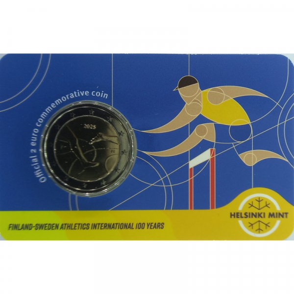2 € Finnland - 2025 - 100 Jahre Finnland-Schweden-Leichtathletikspiel - UK