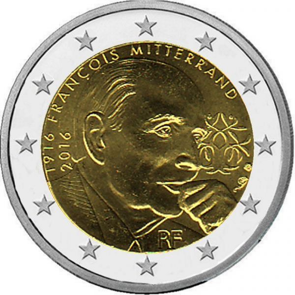 2 € Frankreich - 2016 - Francois Mitterand