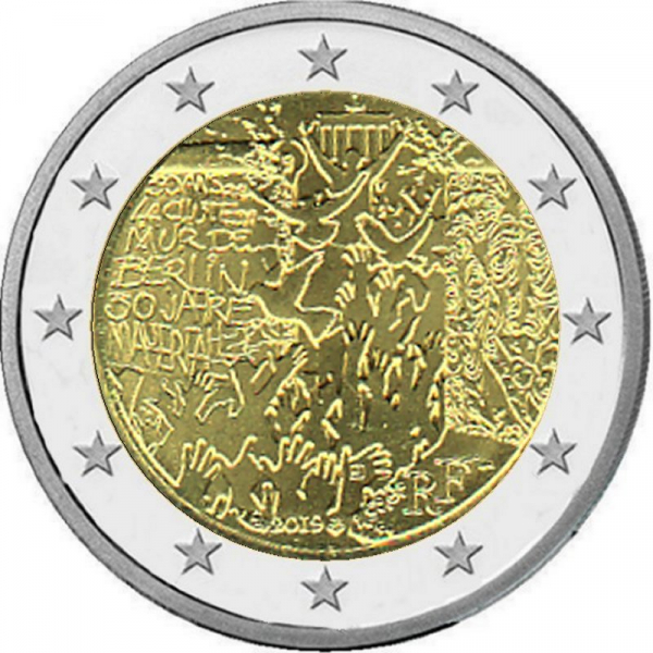 2 € Frankreich - 2019 - Fall der Mauer