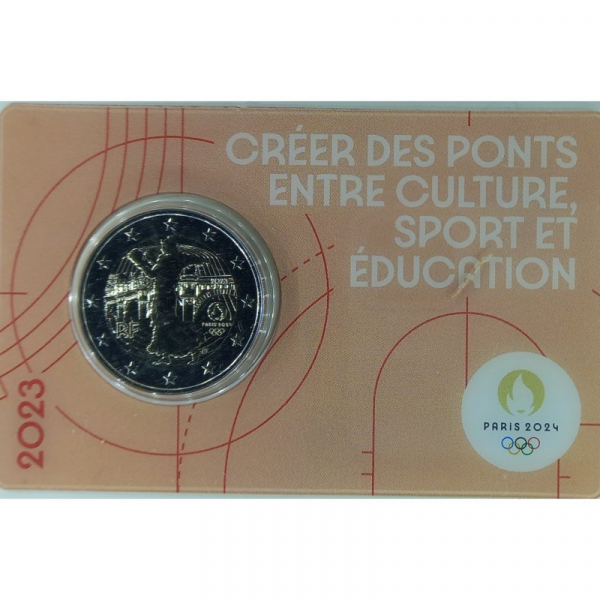 2 € Frankreich - 2023 - Die Säerin und der Faustkampf - (Orange)