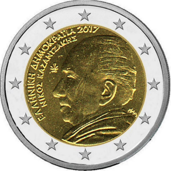 2 € Griechenland - 2017 - Nilos Kazantzakis