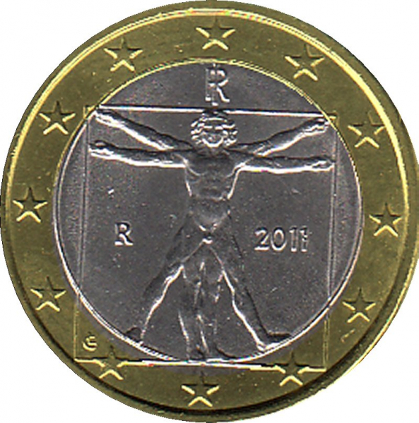 Italien 2011 - 1 Euro Kursmünze