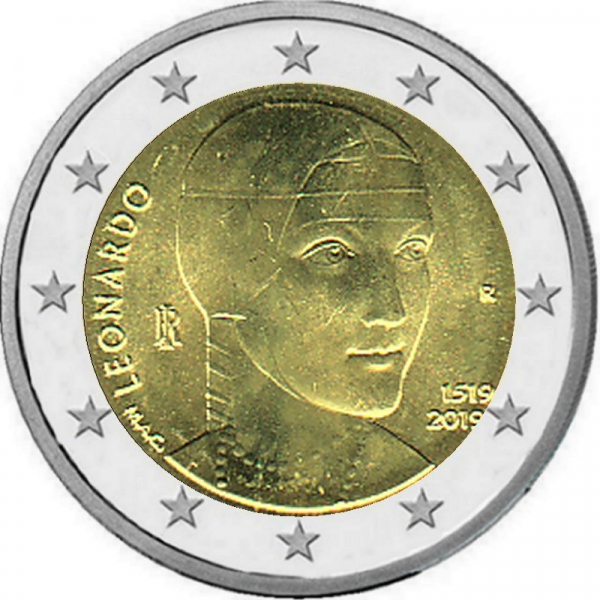 2 € Italien - 2019 - Leonardo da Vinci