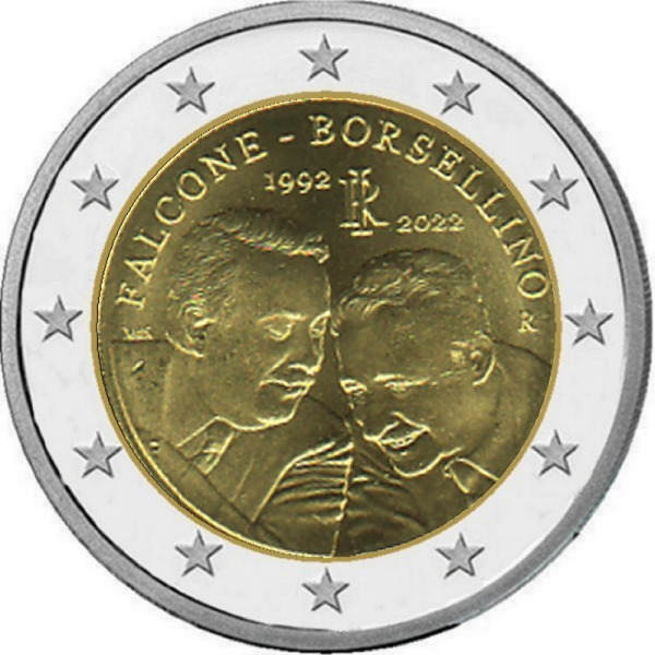 2 € Italien - 2022 - Giovanni Falcone / Paolo Borsellino