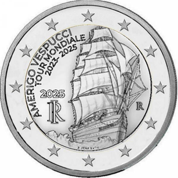 2 € Italien - 2025 - Amerigo-Vespucci