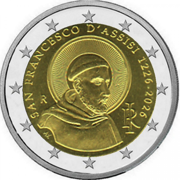 2 € Italien - 2026 - Franz von Assisi