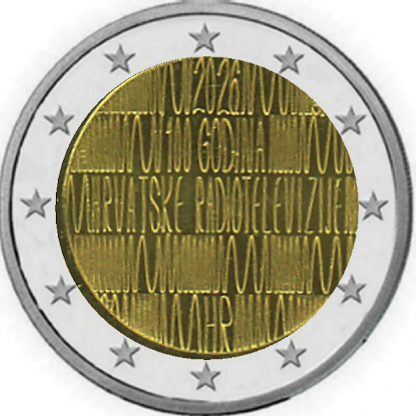2 € Kroatien - 2026 - Rundfunk