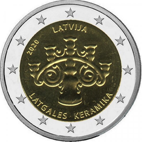 2 € Lettland - 2020 - Lettgallische Keramik
