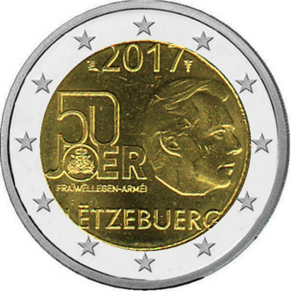 2 € Luxemburg - 2017 - Freiwilliger Wehrdienst