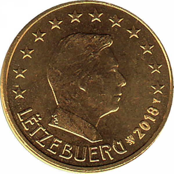 Luxemburg - 2018 - 5 Cent Kursmünze