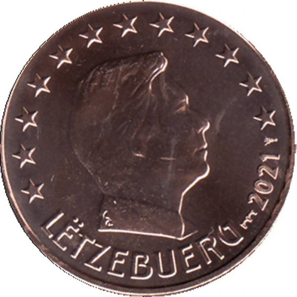 2 Cent Luxemburg - 2021 - Kursmünze - Mz: Brücke