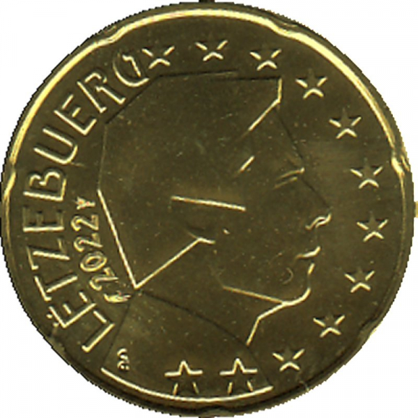 Luxemburg - 2020 - 20 Cent Kursmünze aus KMS