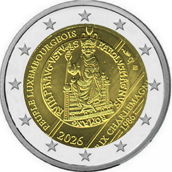 2 € Luxemburg - 2026 - Karlspreis
