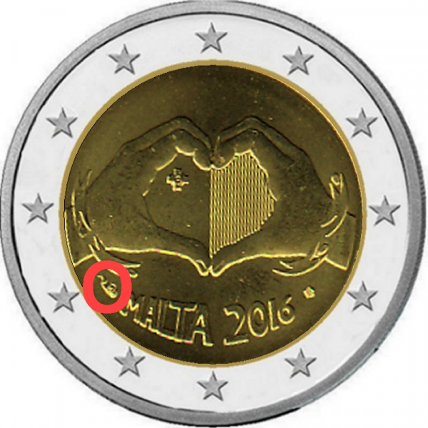 2 € Malta - 2016 - Liebe - CoinCard