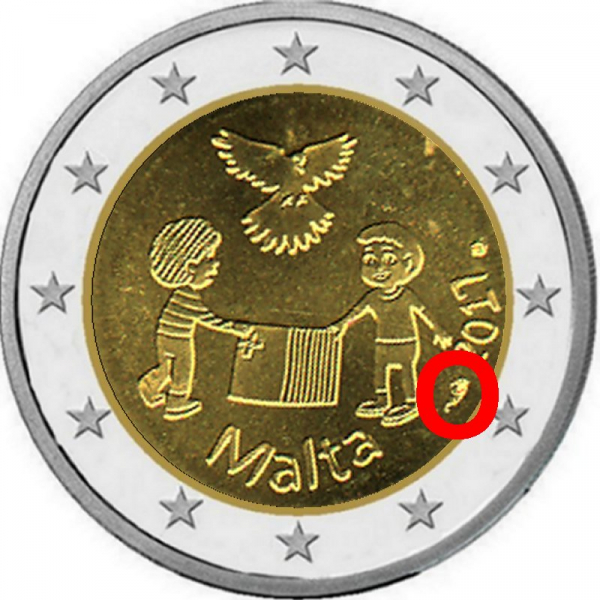 2 € Malta - 2017 - Frieden - CoinCard
