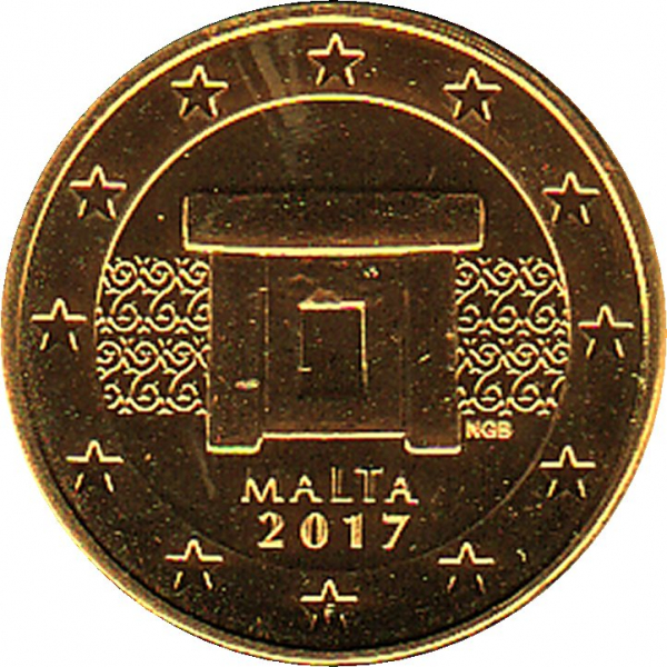 Malta - 2017 - 5 Cent Kursmünze aus KMS