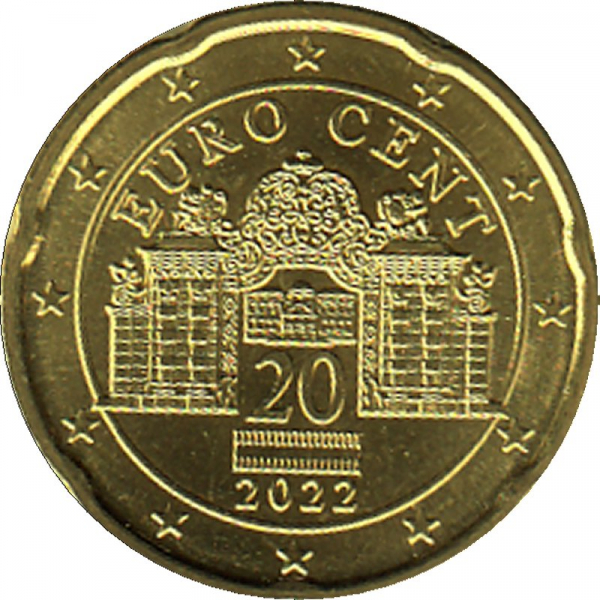 Österreich - 2022 - 20 Cent Kursmünze