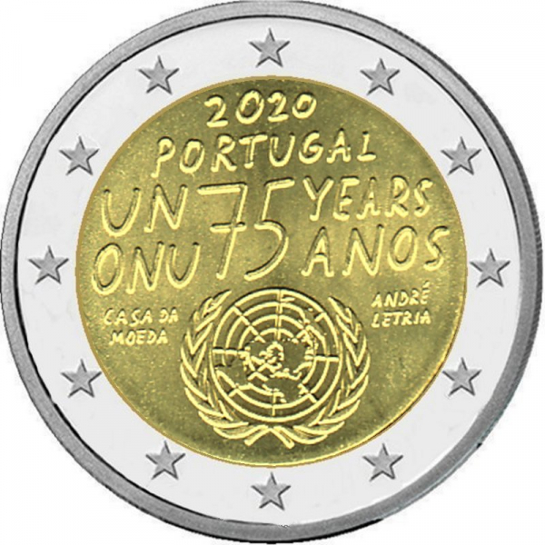 2 € Portugal - 2020 - 75 Jahre Vereinte Nationen