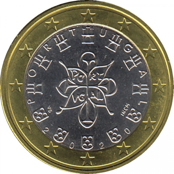 Portugal - 2020 - 1 Euro Kursmünze aus KMS