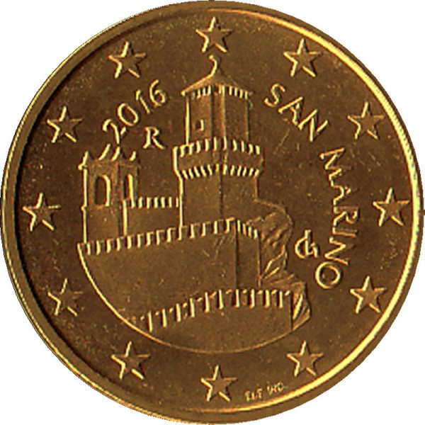 San Marino - 2016 - 5 Cent Kursmünze