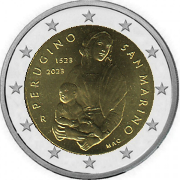 2 € San Marino - 2023 - 500. Todestag von Perugino