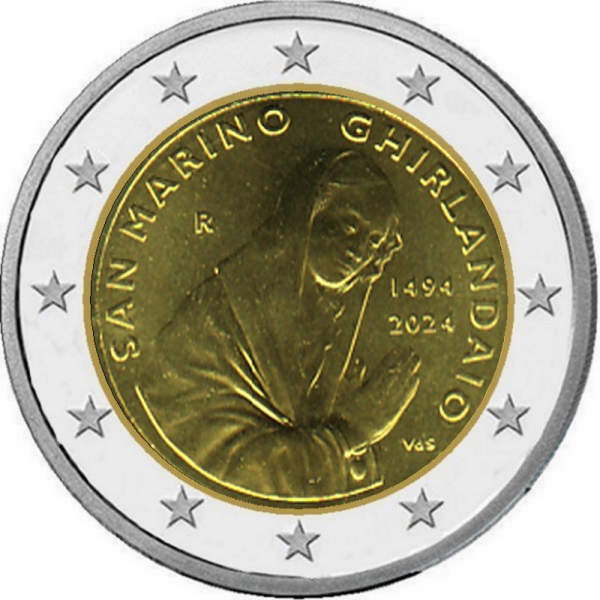 2 € San Marino - 2024 - 530. Todestag von Ghirlandaio