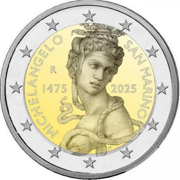 2 € San Marino - 2025 - Michelangelo