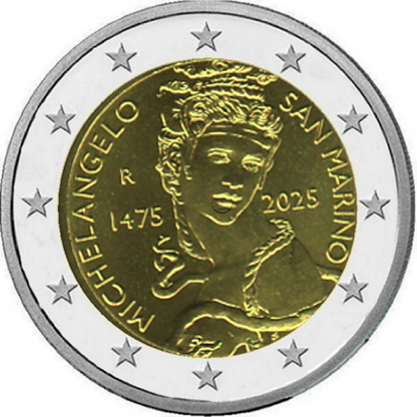 2 € San Marino - 2025 - Michelangelo