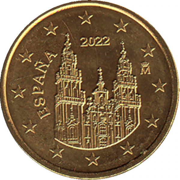 Spanien - 2022 - 2 Cent Kursmünze