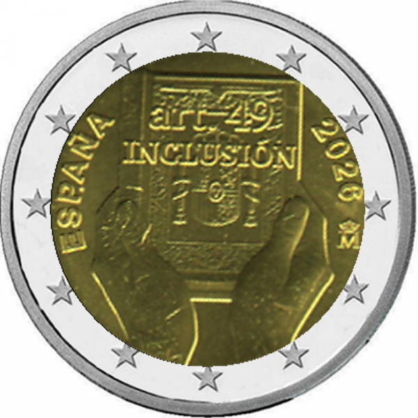 2 € Spanien - 2026 - Schutz, Rechte und Inklusion