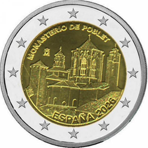 2 € Spanien - 2026 - Kloster von Poblet