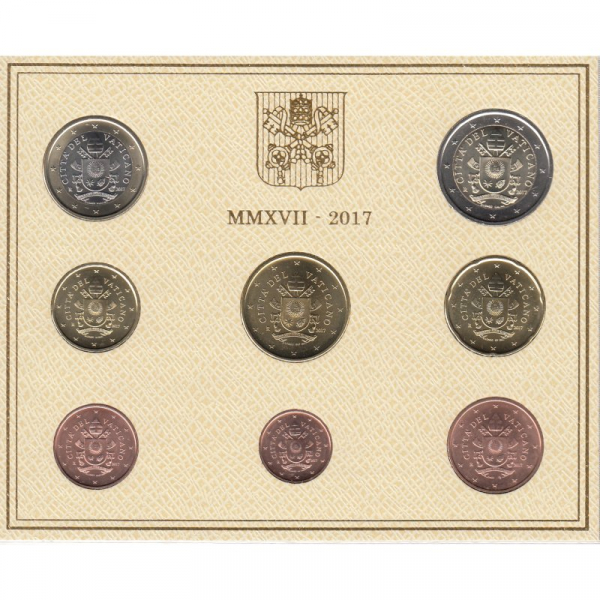 Vatikan - 2017 - Kursmünzensatz - Wappen Papst Franziskus