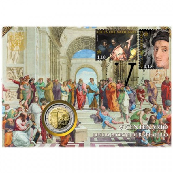 2 € Numisbrief - Vatikan - 2020 - Raffael