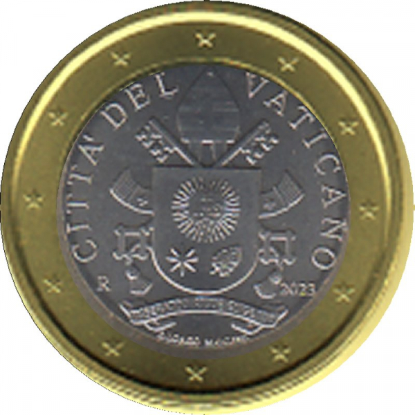 Vatikan 2023 - 1 € Kursmünze aus KMS