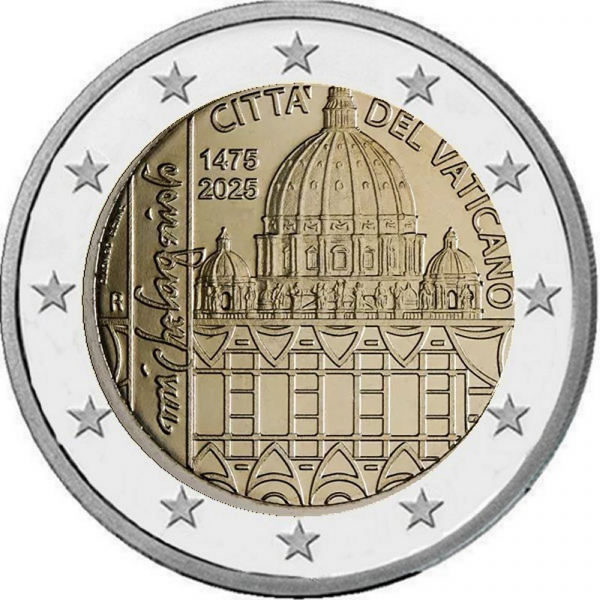 2 € Vatikan - 2025 - 550. Geburtstag von Michelangelo